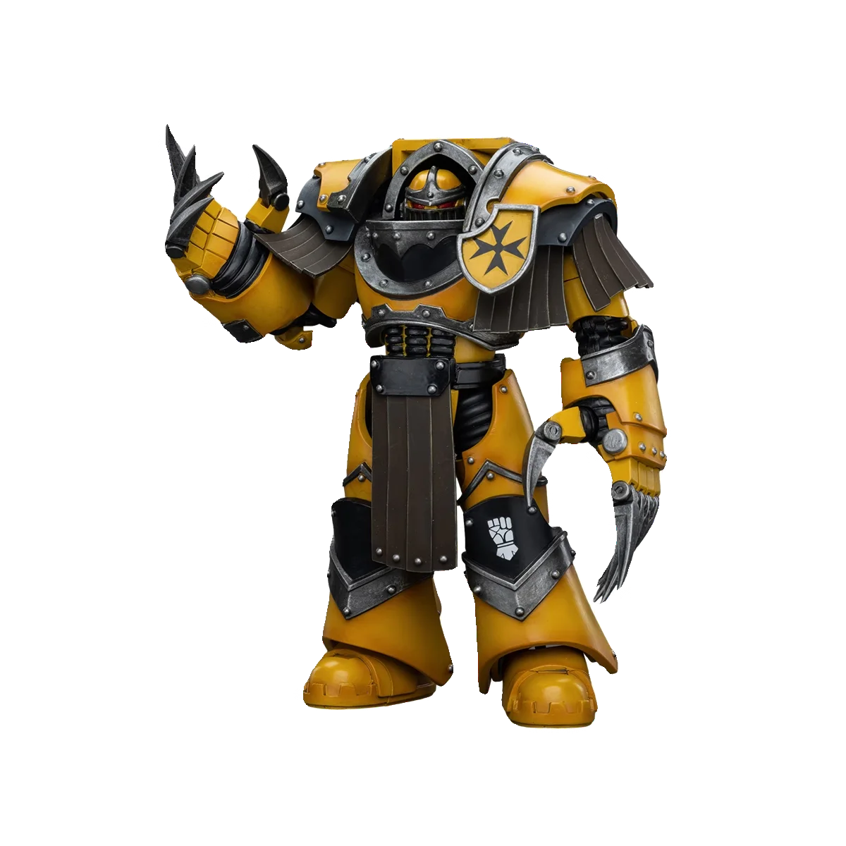 

Joytoy Warhammer 1/18 Action Figures Imperial Fists Legion Cataphractii with Lightning Claws Model Toy Boy Gifts 3.75inch