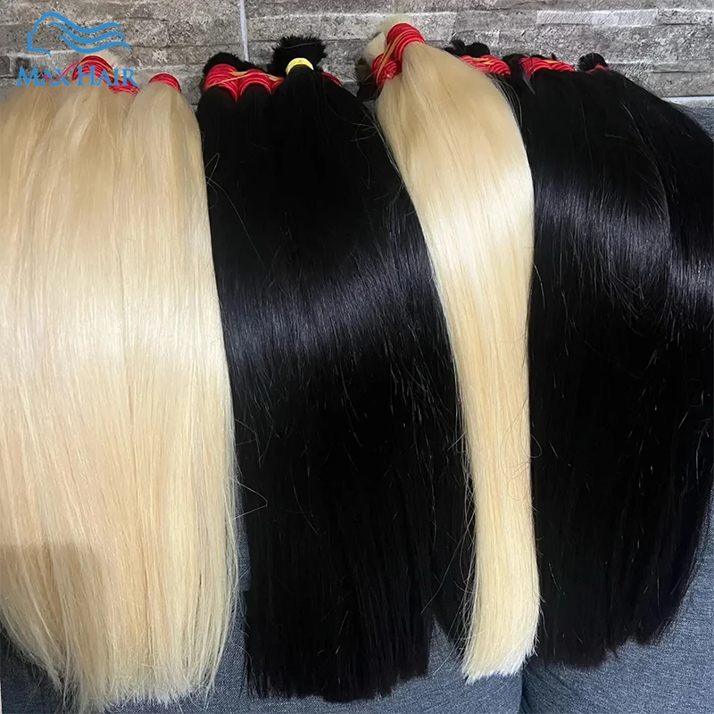 Maxhair No Weft 613 Human Hair Weave Blonde Straight Human Hair 1B 613 Ombre Blonde Vietnamese Straight Hair Bundles Remy