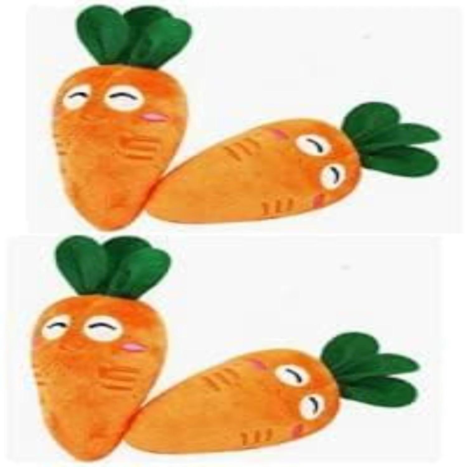 Ideal addition to puppy supplies, this soft and cute carrot-shaped plush interactive squeak toy is perfect for dogs and cats. Bo