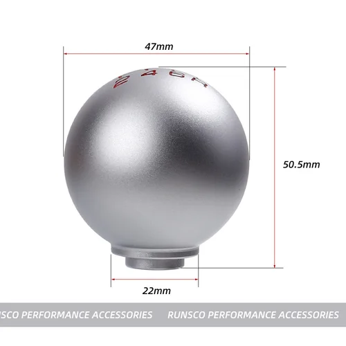 Imagen 2 del producto Nuevo perilla de palanca de cambios de 5/6 velocidades con forma de bola mate para Honda Civic FD2 FN2 EP3 TYPE R DC2 DC5 Fit perilla de palanca de cambios de ciudad M10x1.5