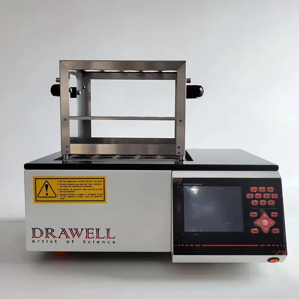 Drawell SH420F مختبر كهربائي Kjeldahl Digester شاشة الكريستال السائل نظام الهضم Kjeldahl