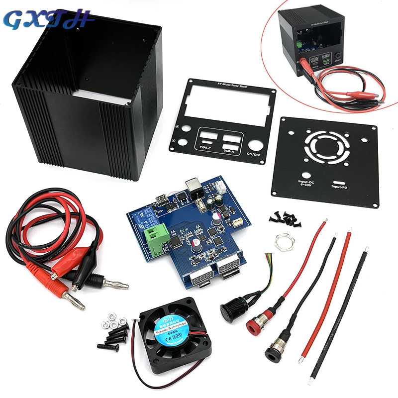 

DC CNC DC Регулируемый фотографический комплект с полным протоколом быстрой зарядки PD алюминиевый сплав CNC пользовательский корпус DIY