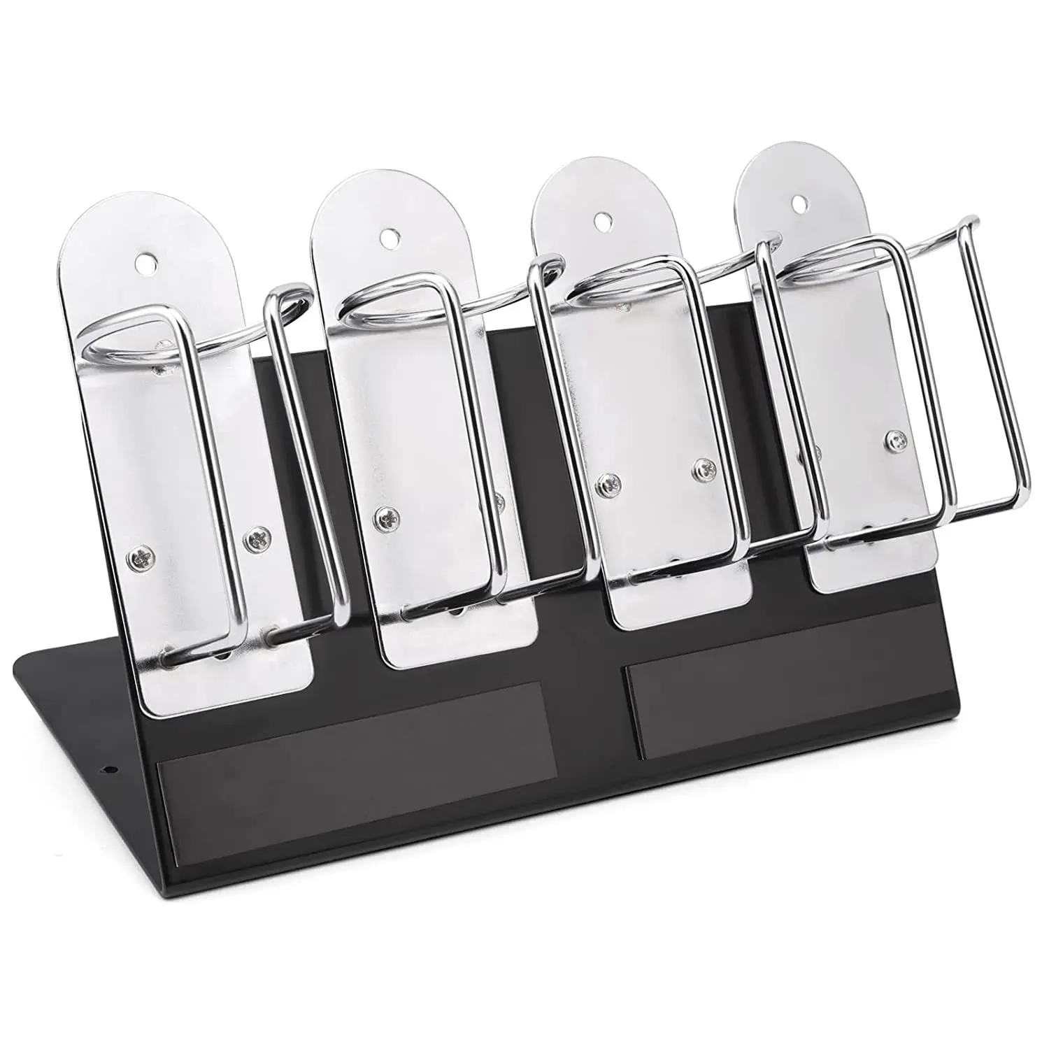 4 Slots Clipper Rack for Barbers Stainless Steel Electric Clipper Storage Hair Cutter Trimmer Holder Stand Organizer