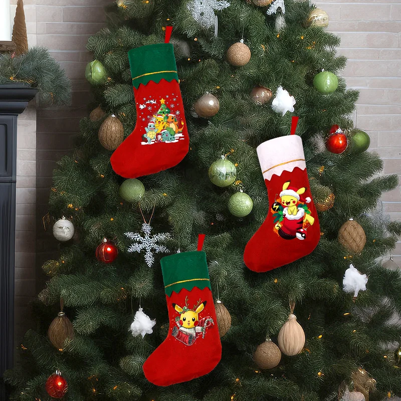 Рождественские-носки-с-покемонами-милые-носки-с-рисунком-аниме-«Пикачу-Псайдак-Генгар»-носки-для-мальчиков-и-девочек-сумка-для-хранения-конфет-украшения-для-дома-подарок-для-детей
