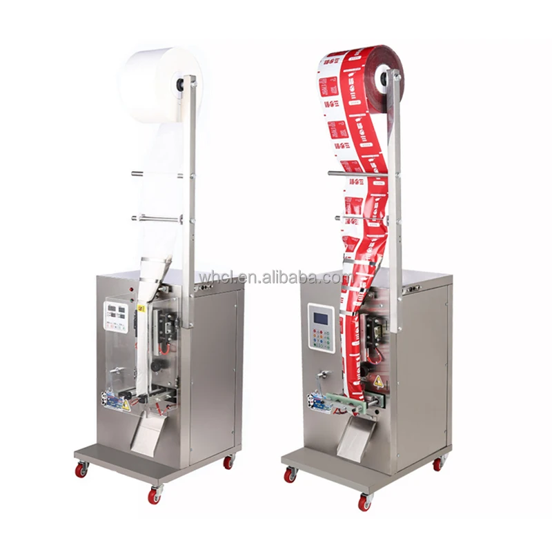 

Manual Feeding Packaging Machine for 1-100g Granule Bolts Nuts Sachet Outer Bag Sealing Paper Film Material Food Application