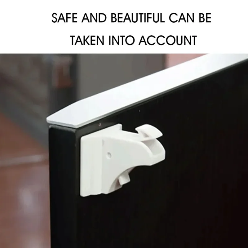 مزالج أمان للأطفال مغناطيسية صديقة للبيئة للأدراج والخزائن - أقفال مقاومة للأطفال لحماية الأطفال ونظام أمان مقاوم للأطفال