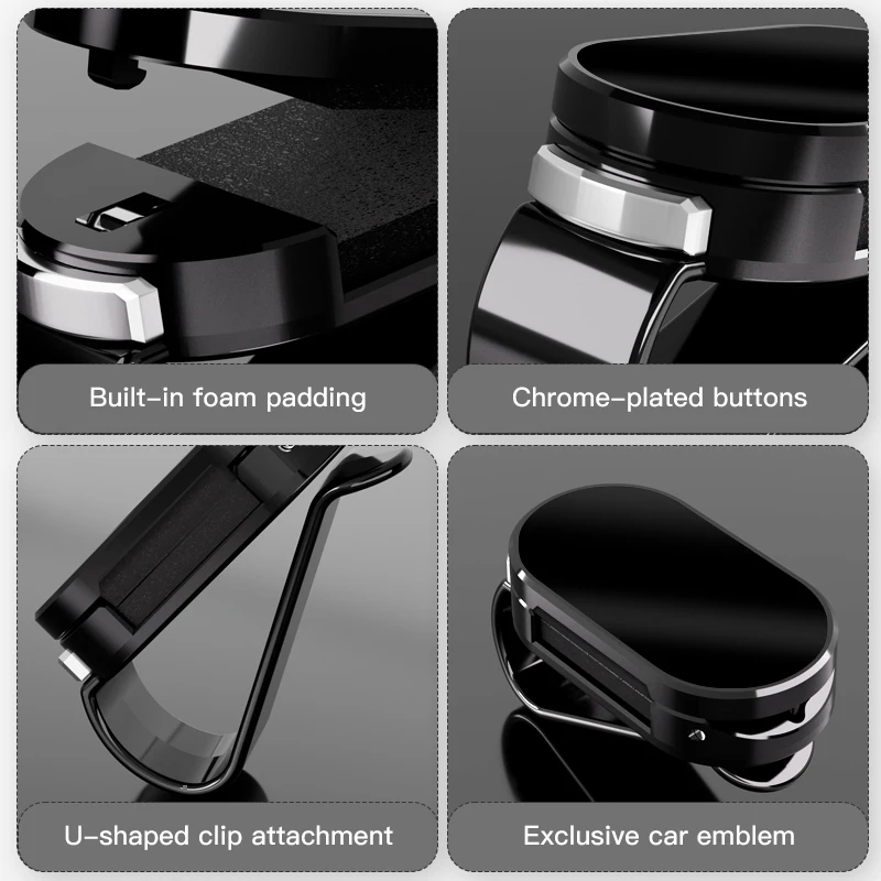 Car Sun Visor Sunglasses Clip Auto Sun Glasses Storage Holder For Land Rover Defender 90 110 130 Range Rover Sport Evoque HSE