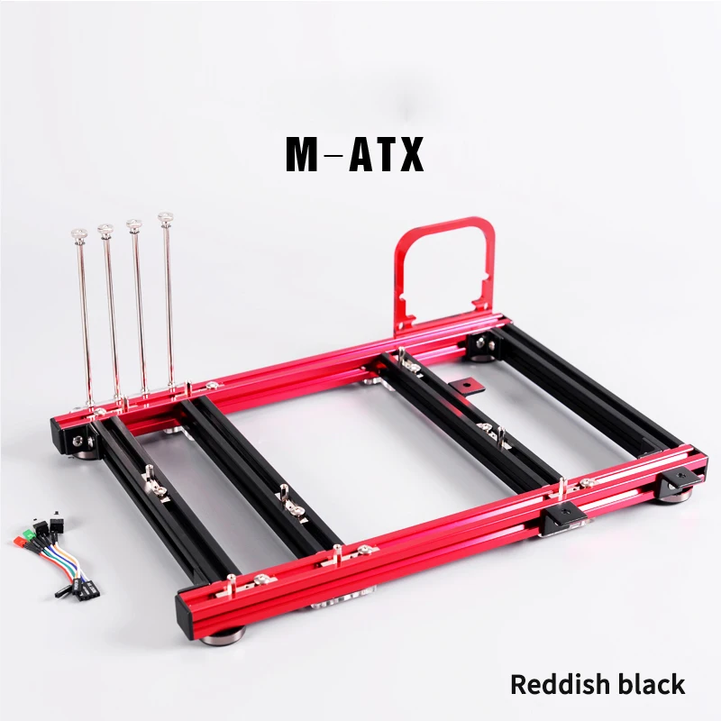 

PC-JMK6 DIY Computer Motherboard Chassis Personality ATX/M-ATX/ITX Open Chassis Vertical Overclocking Aluminum Game Console Case