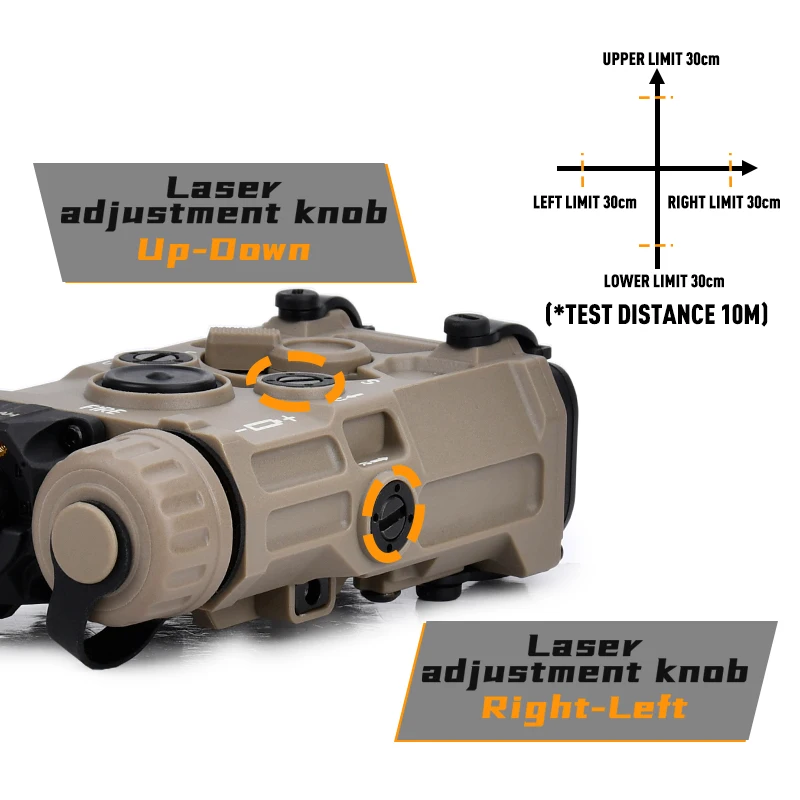 التكتيكية Eotech OGL أحمر أخضر أزرق PEQ مؤشر الليزر الضوء الأبيض مصباح يدوي مع مفتاح ضغط صالح 20 مللي متر Picatinny الادسنس #3