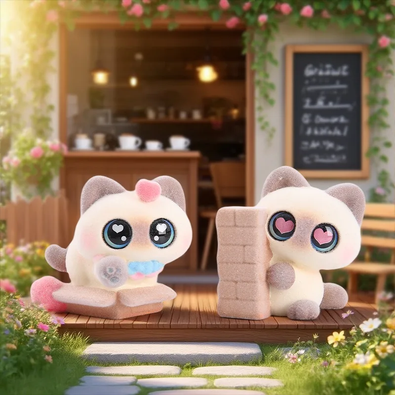 Siam Cat Daily Mystery Box Creative Tabletop Pet Figurine Trendy Desktop Decoration Cat Toy