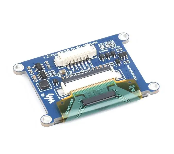 

Waveshare 1.27inch RGB OLED Display Module, 128×96 Resolution, 262K Colors, SPI Interface