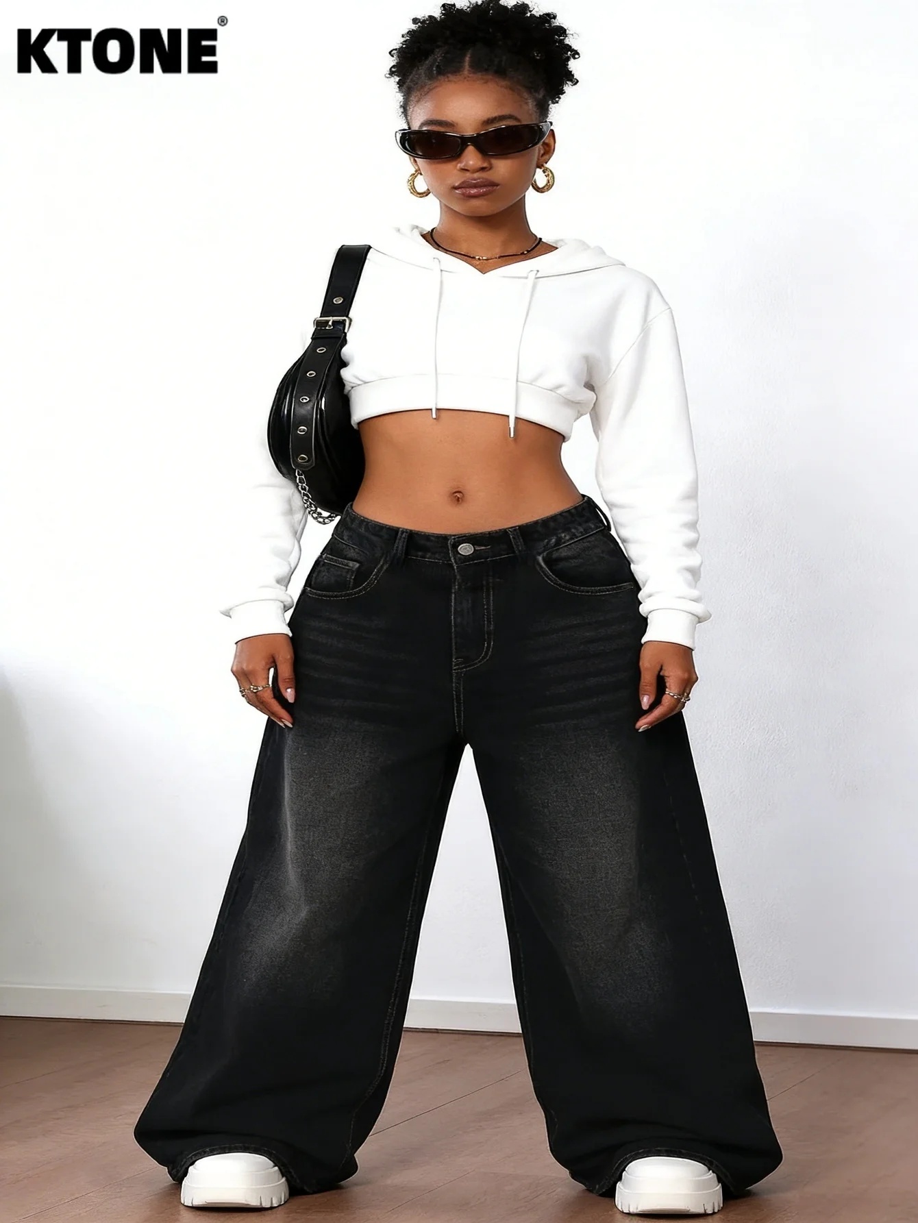 

Джинсы Y2K, черные, свободного кроя, минималистичные, для свиданий. Аксессуары и ремни в комплект не входят.