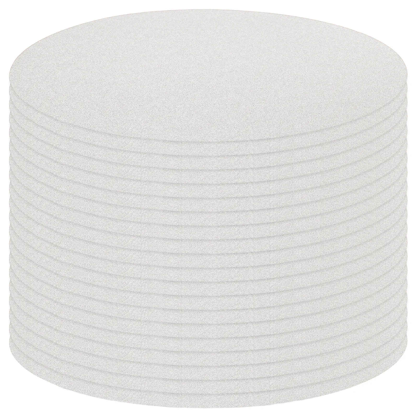 20Pcs Reflective Paper Placemats Silver Round Disposable Decorative Table Mats Wedding Birthday Party Banquet Kitchen Dining