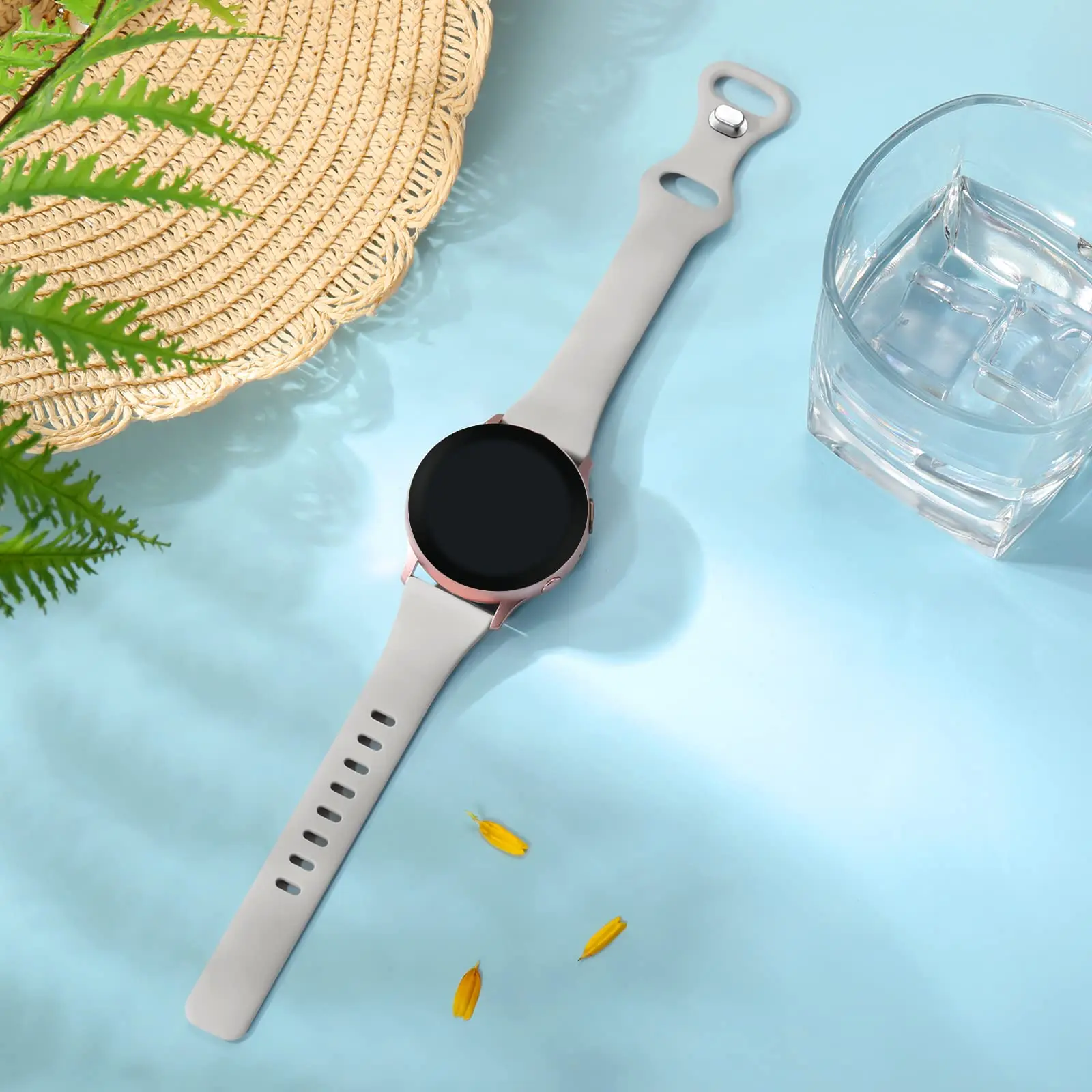 

Soft Slim Silicone Strap For Samsung Galaxy Watch 7/FE/5/pro/6/4/Classic/Active 2 20/22mm Bracelet for Huawei watch GT/5/4 Band