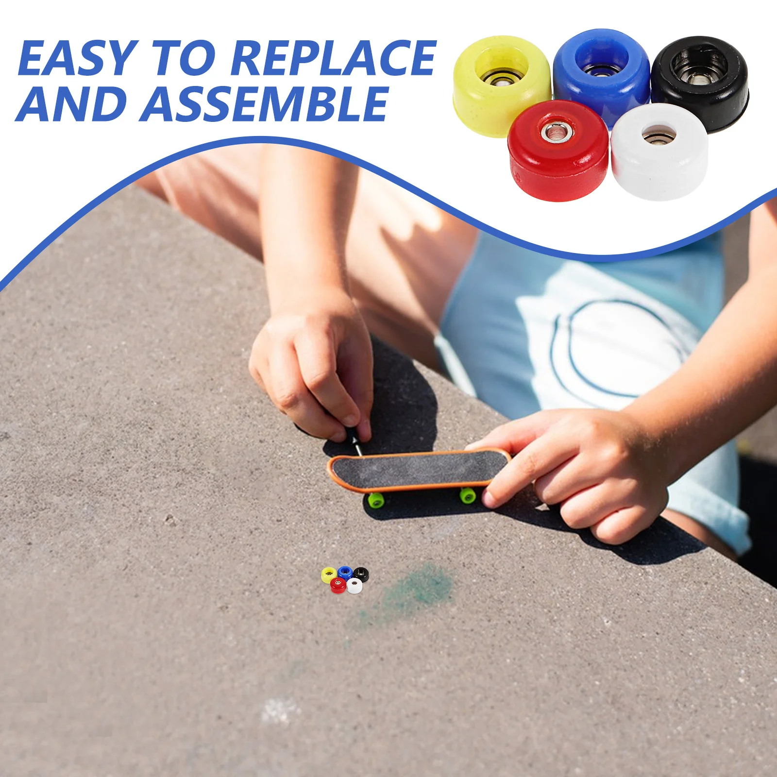 5 قطعة عجلات لوحة الأصابع تحمل لوازم إصلاح قابلة لإعادة الاستخدام ملحق متعدد الوظائف حركة سلسة تحكم عالي السرعة #6