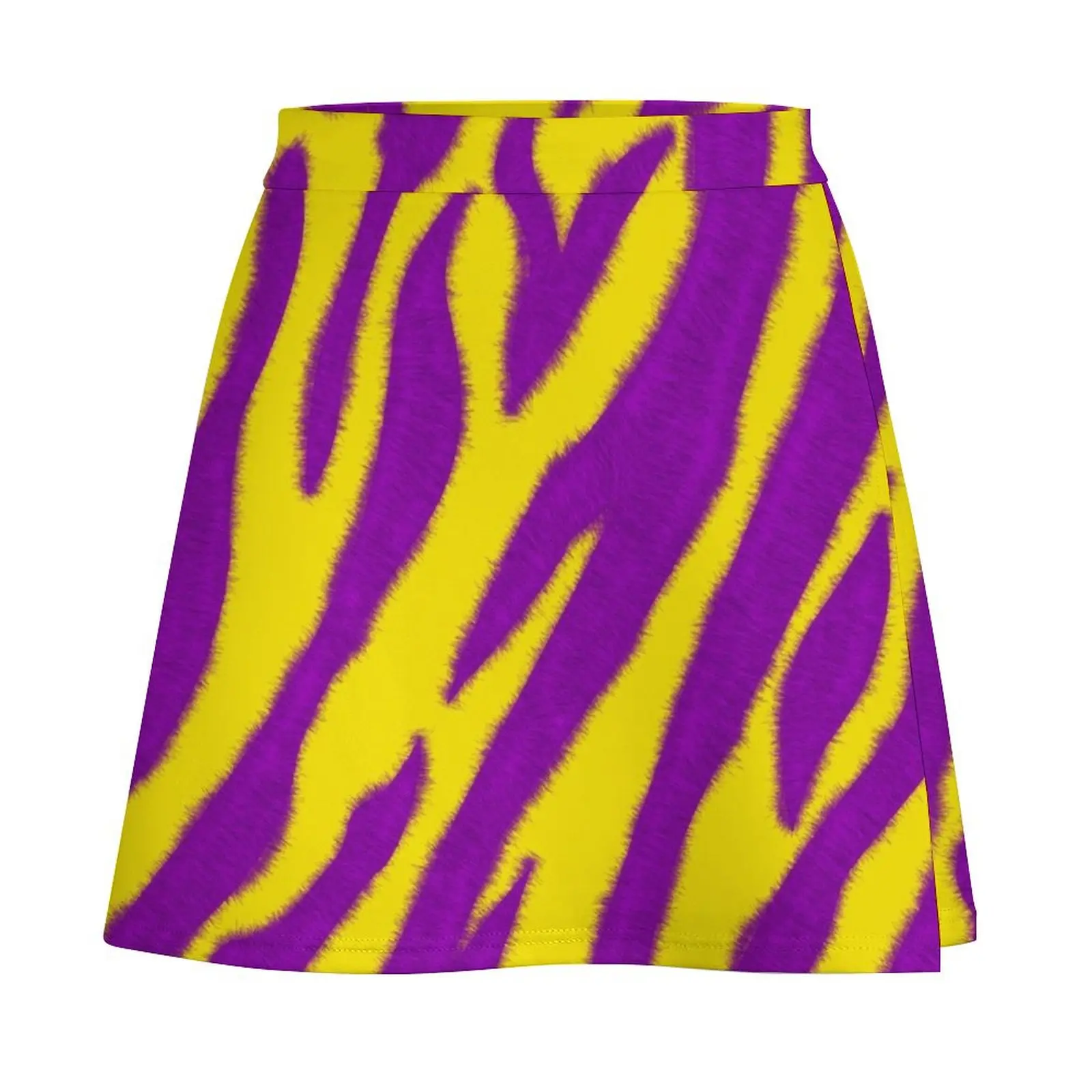 Purple and Gold Tiger Mini Skirt korean luxury clothing Skirt for girls Summer skirt Mini