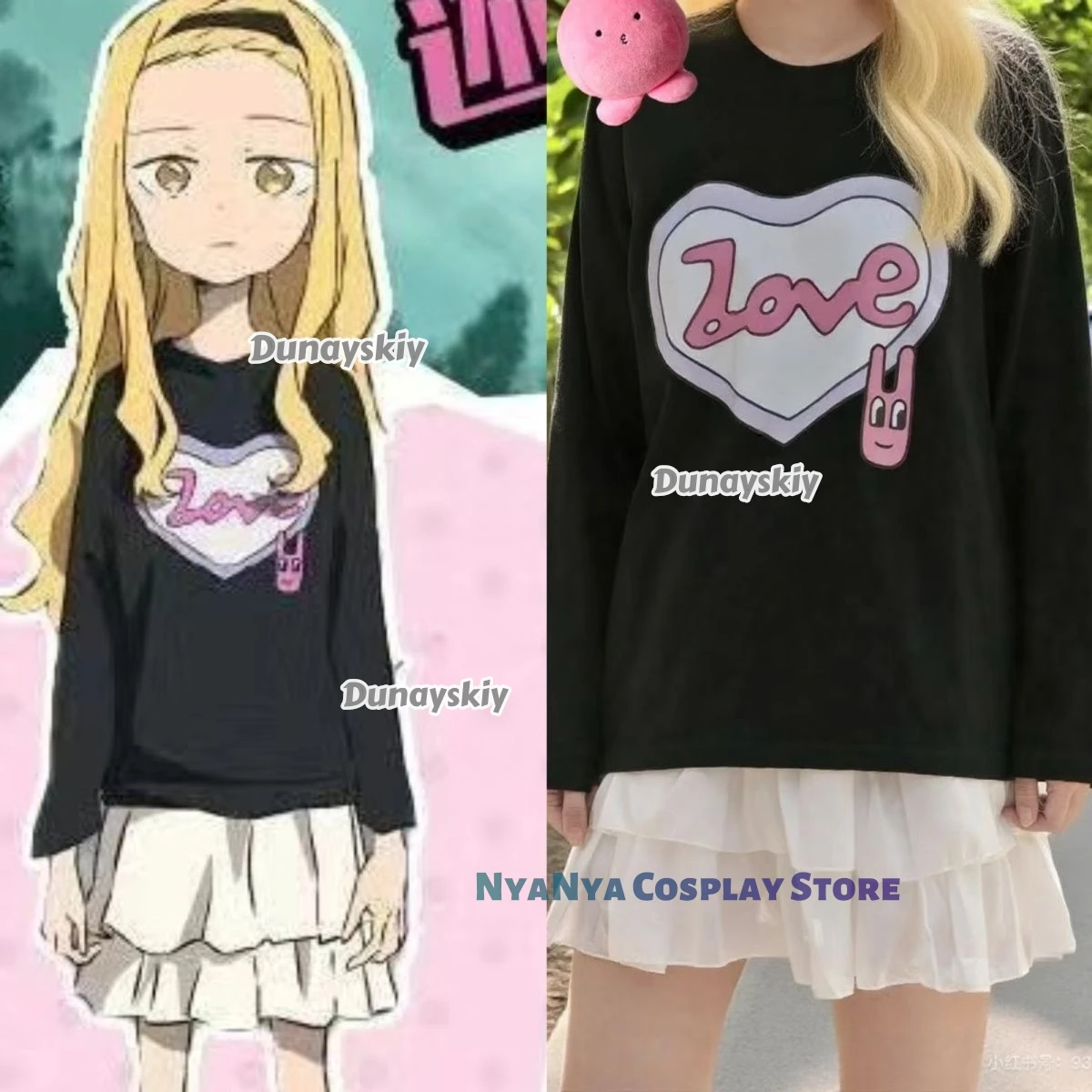 Fantasia de cosplay original de Takopi Shizuka Kuze Genzai Yumeko Morioka Peruca Terno Nnu-Anu-Kf Takopi Halloween Takopy No Genzai