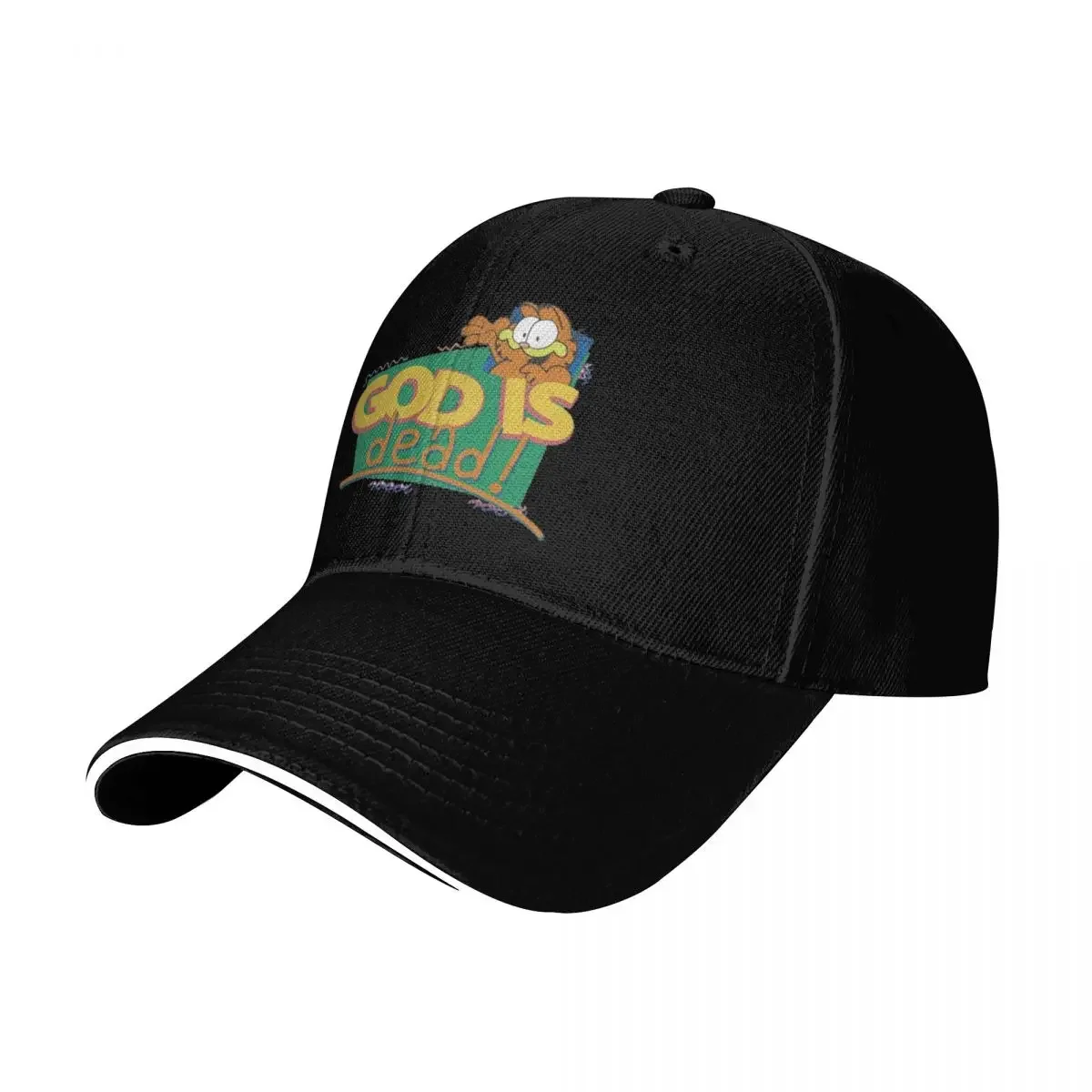 

Vintage god is dead Baseball Cap foam party Hat black Snap Back Hat Visor Women Hats Men's