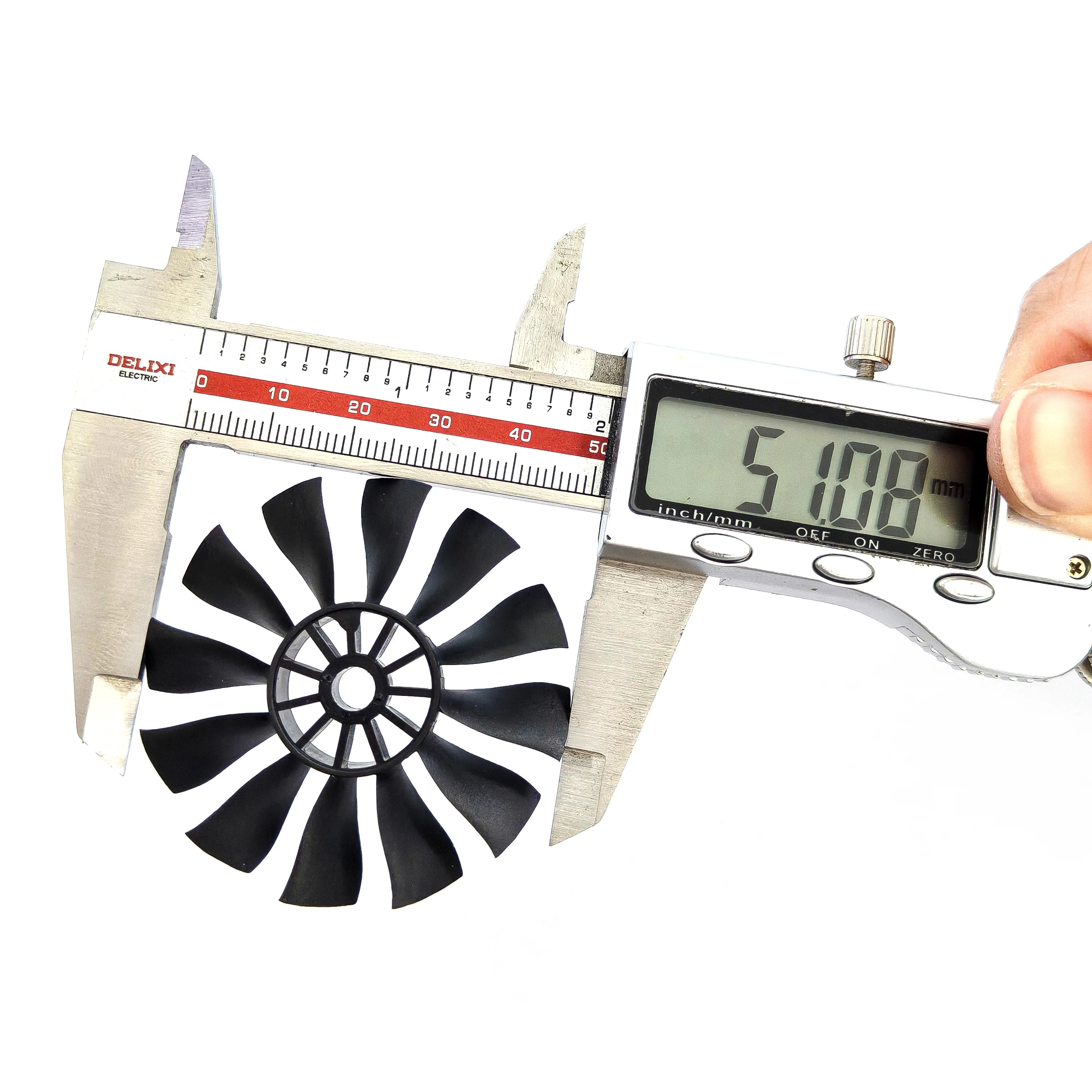 70mm 64mm 50mm Rotorblätter CW CCW 12-Blatt-Lüfter für QX-MOTOR EDF Kanalventilator Hochleistungslüfter DIY Ersatzteile – Detail 9