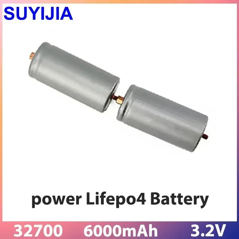 32700 3.2V Lifepo4 Battery Screw Head 6000mAh Rechargeable Power Super Large Capacity Battery Intelligent Robot Electric Toy Car