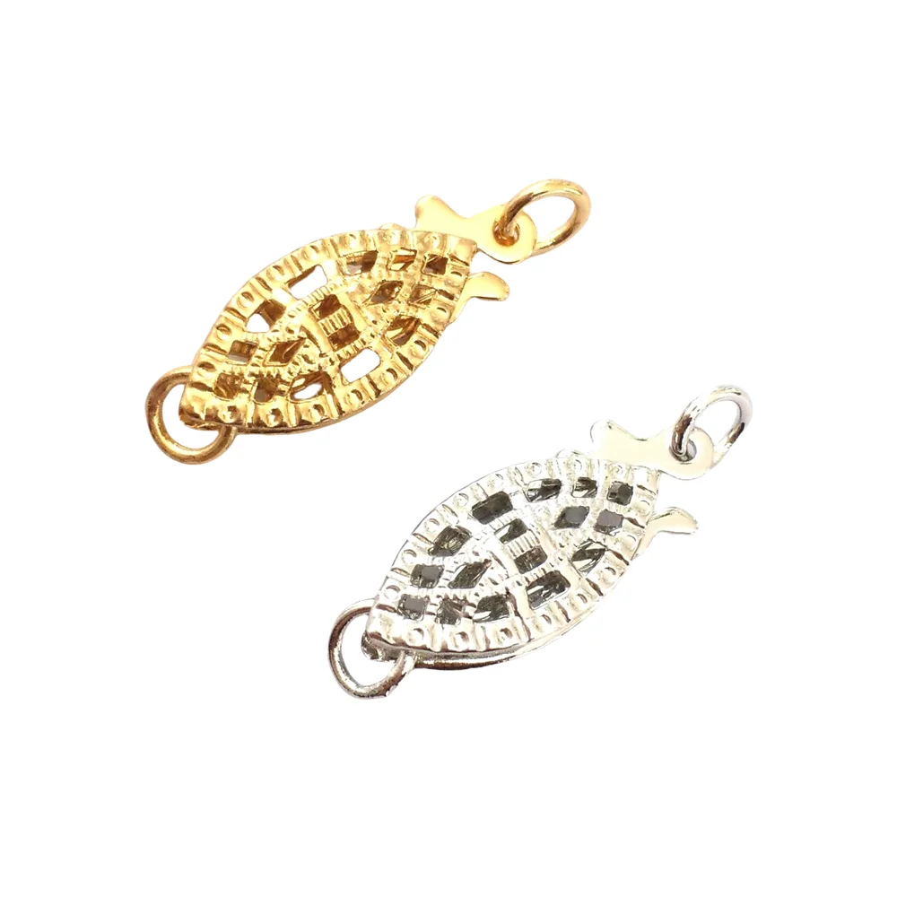 

5Pcs Oval Filigree Pearl Clasp Gold Hook Connectors For DIY Handmade Bracelets Necklace Jewelry Making Findings Accessories