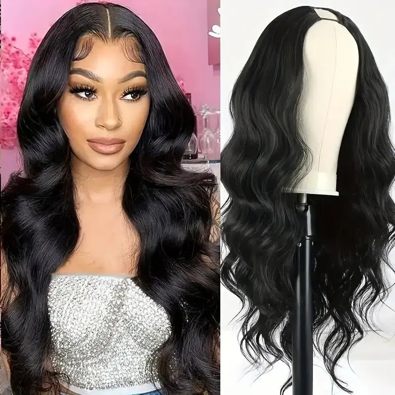 13x6 HD Lace Front Wig 180% Natural Black 26 Inch Body Wave Human Hair Wavy Glueless Pre Plucked For Women Hair wig