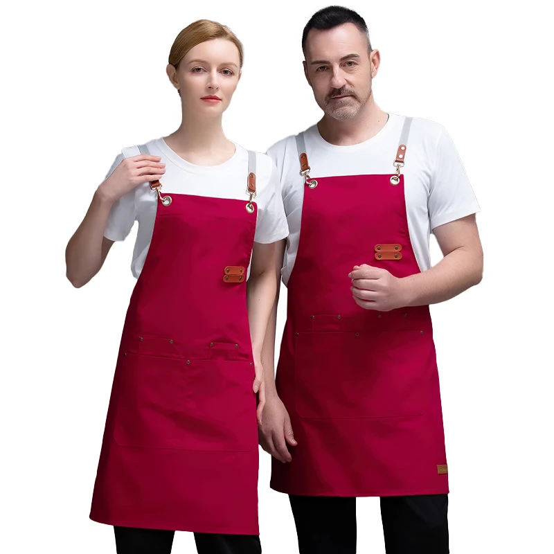 Household Apron Kitchen CookingMen Women Adult Coffee Over Apron Chef Kitchen Waiter Work Apron Restaurant Bakery Florist