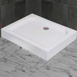 Square/Rectangle Style Acrylic Bath Shower Tray Bottom Base For RV Boat House Thickened Anti Slip