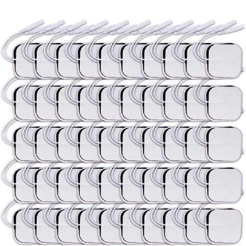 100/50/20P elektrody dziesiątek Pad EMS stymulator mięśni Patch wielokrotnego użytku wymienne włókniny samoprzylepne naklejki do masażu