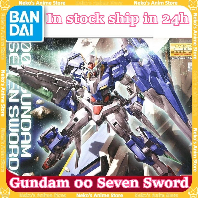 

BANDAI【In Stock】MG 1/100 Gundam 00 Seven Sword G with 4 LED Lights Model Kit Action Figure Anime Model Desktop Doll Collectibles