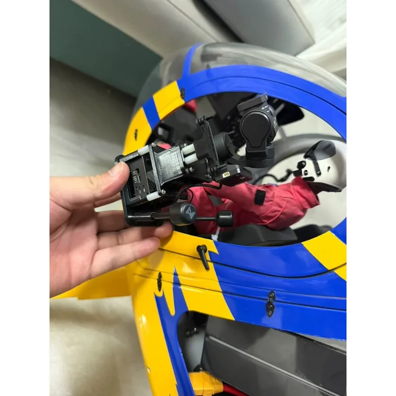 3D Printed Mount for Caddx GM3 / Xianfei C-20T Gimbal with VTX & Fan Holder, Compatible with DJI O4 Pro Walnut HD FPV System