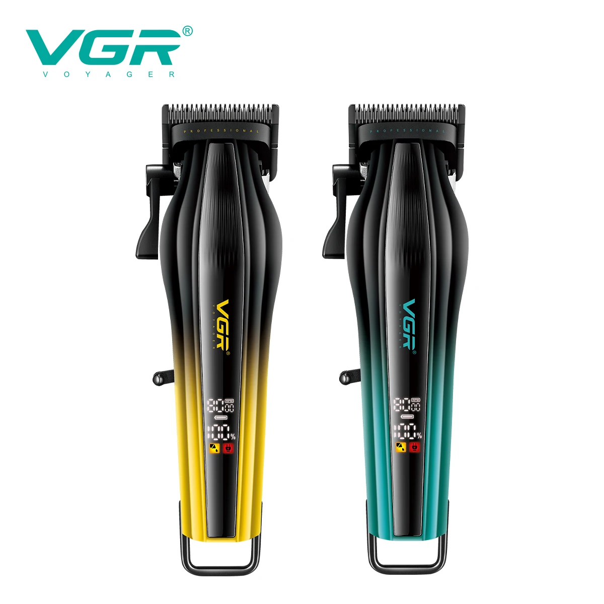 VGR ใหม่ไฟฟ้าผม clipper โลหะ high-end ผม trimmer 8000 RPM ที่มีประสิทธิภาพไฟฟ้า PUSH เฉือน V-273