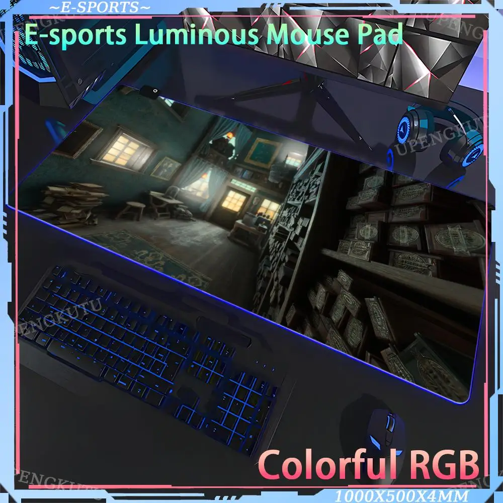 RGB anime pad Writing accessories RGB gaming mouse pad  desk accessories RGB H_hogwarts_Legacy game mouse pad