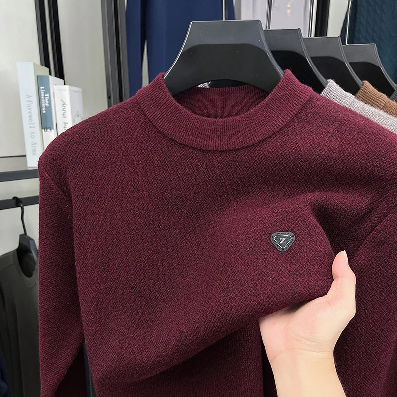 Men's Knitted Sweater Round Neck Pullover Casual Business Autumn Winter Warm Soft Comfortable Anti Pilling Classic Trend Men's