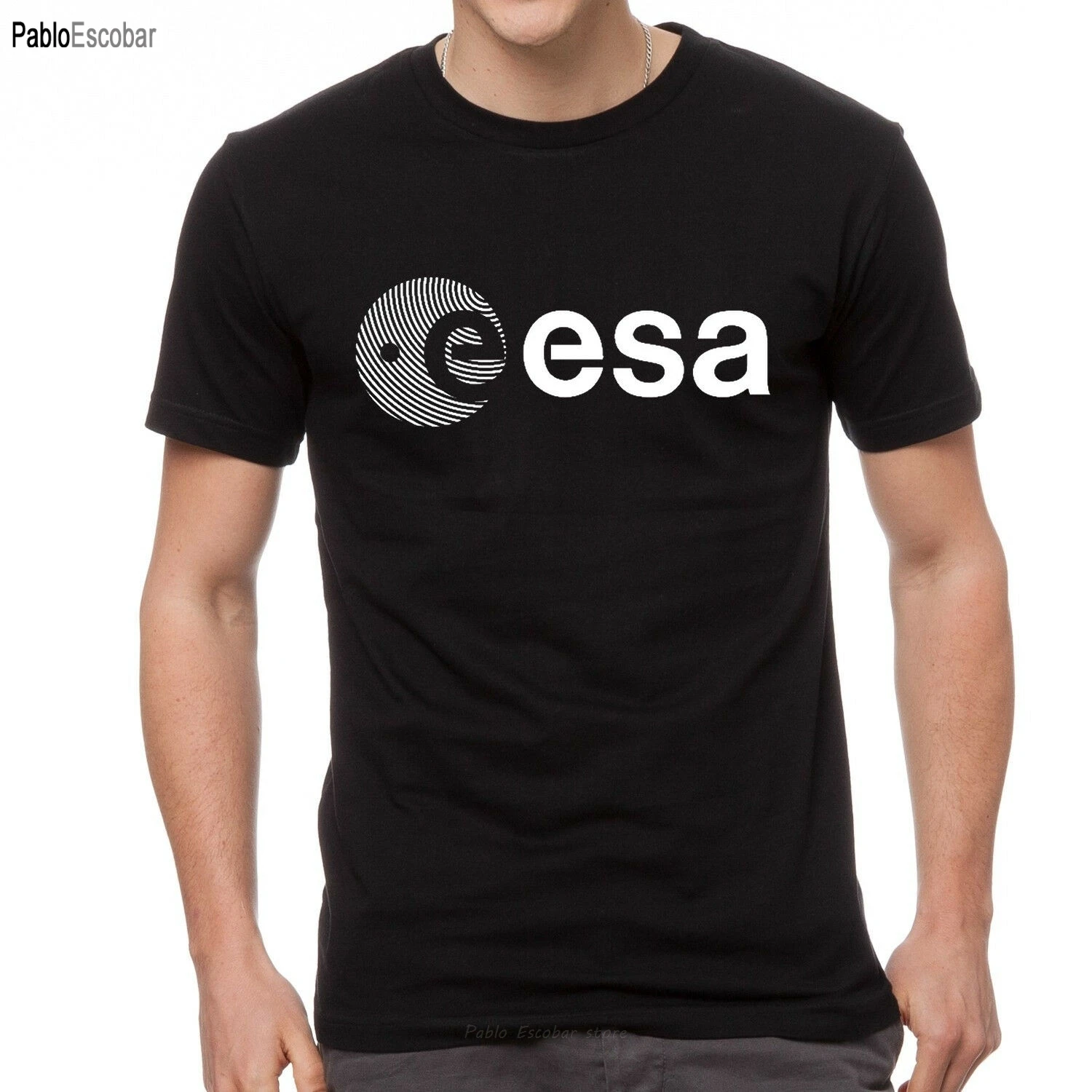 Esa Europe European Space Agency Symbo Nerd Geek Mens White T-Shirt  Mens New Fashion Fashion T Shirts