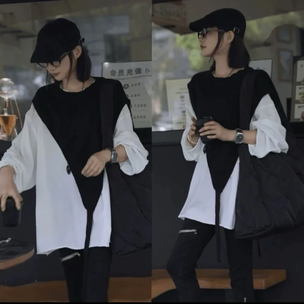 

Solid Color Women's Knitted Shawl Niche Design Vest Retro Crossbody Shawl Fashion Beveled Edge Skew Triangle Shawl Spring