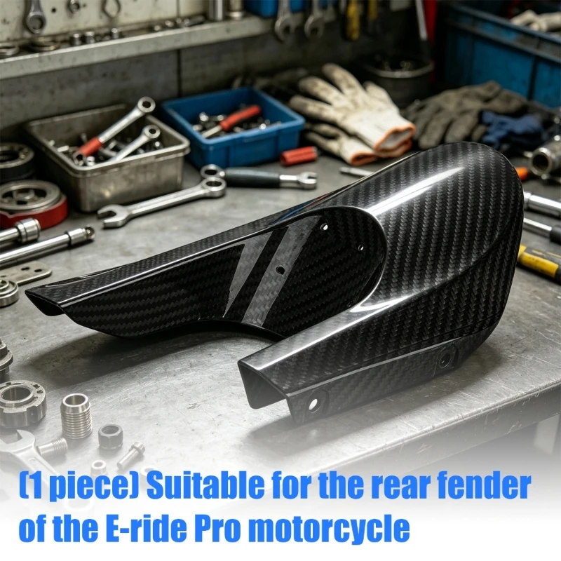 ABS Motorcycle Rear Mudguard for Rear Wheel Area, Tail Section Guard That Helps Limit Mud and Water During Commutes and Everyday