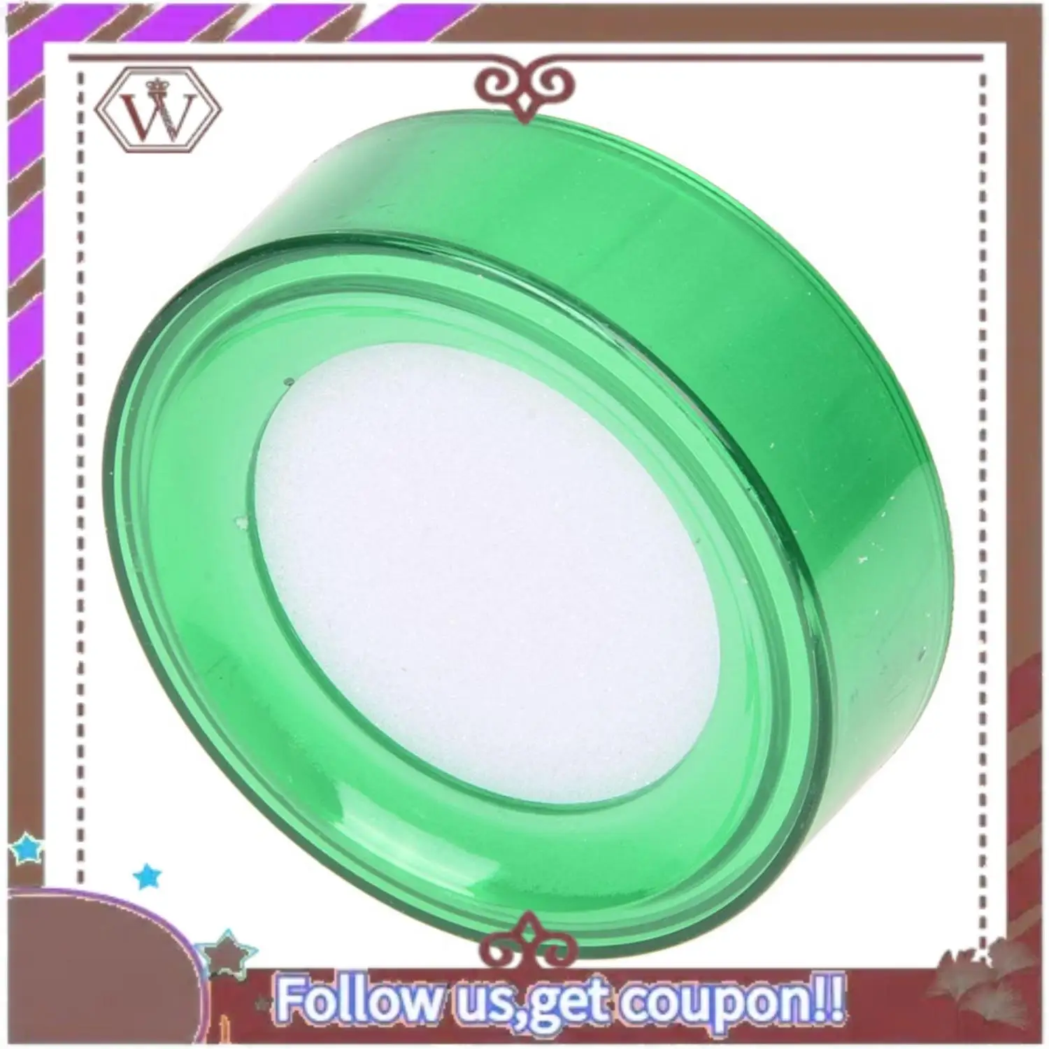 Latest 2 Pcs Green Plastic 7Cm Dia Sponge Finger Wet Money Cashier & 4 Rolls Heat Resistant Tape For 3D Sublimation Heat Press 1