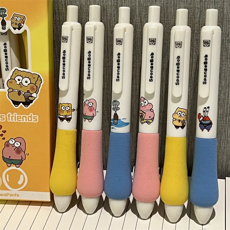 SpongeBob SquarePants Gel Pen Patrick Star Cute Cartoon Anime Octopus Brother Cloud Ball Pen Students Stationery Holiday Gifts