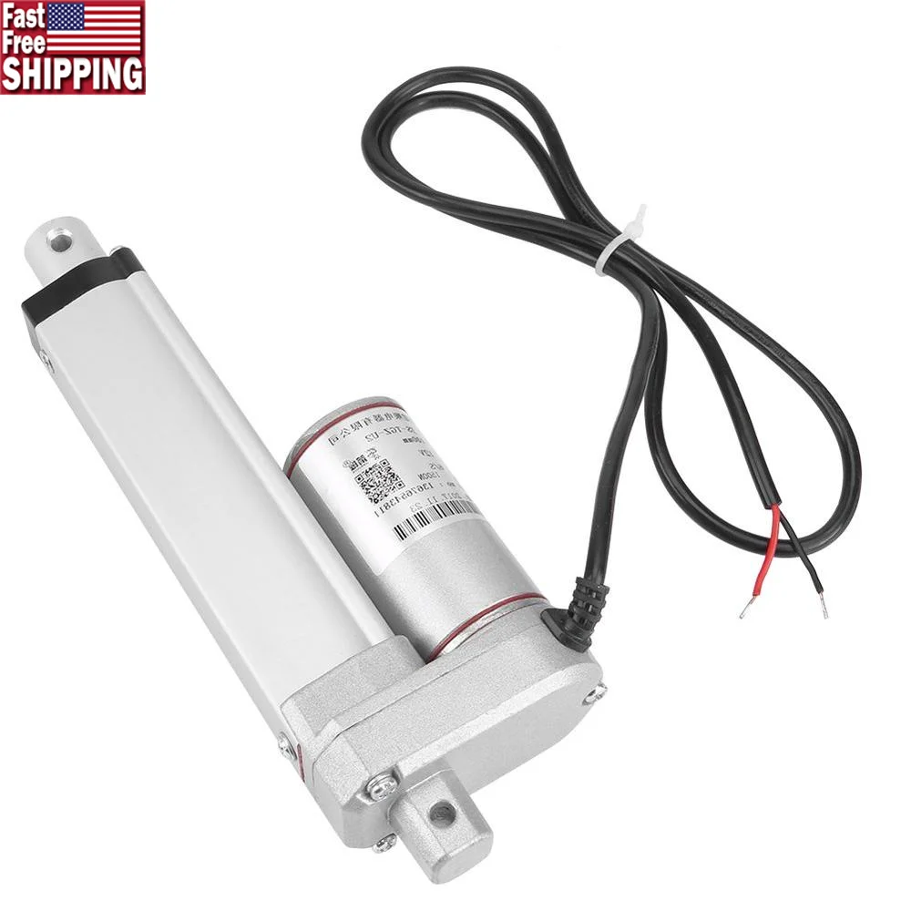 12V DC Small Linear Actuator Cylinder 50/100/150/250/300mm Stroke 150KG Heavy Duty Push Pull Motor Automotive Wedding Industrial