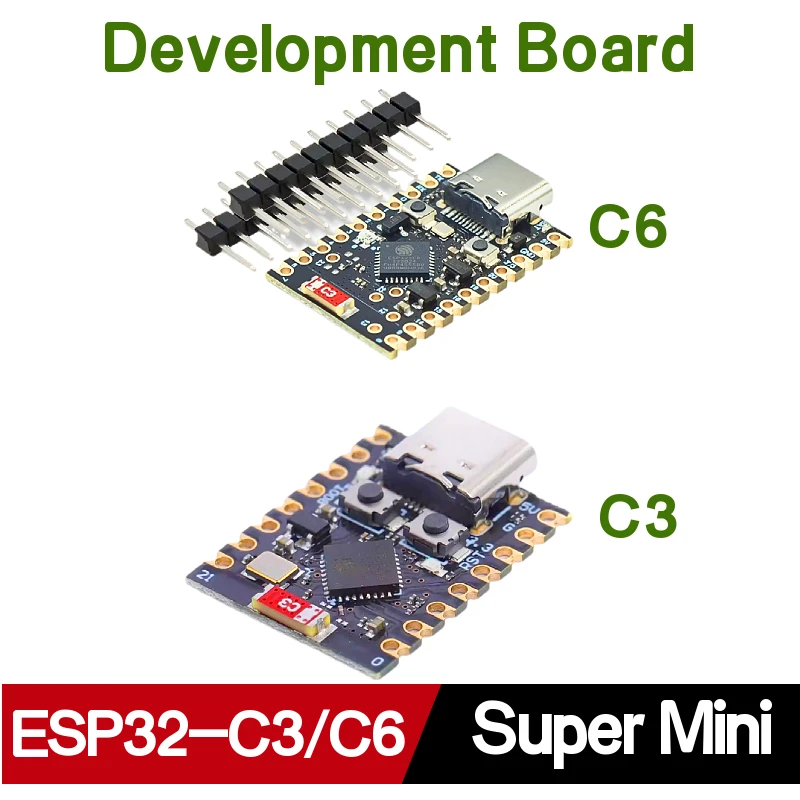 Original ESP32-C6 ESP32-C3 TYPE-C Super Mini Development Board brand new ESP32-C3FH4 ESP32-C6FH4 WiFi Bluetooth Module