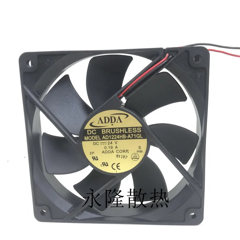 

Original AD1224HB-A71GL 24V 0.19A 120 * 120 * 25MM 12CM frequency converter cooling fan