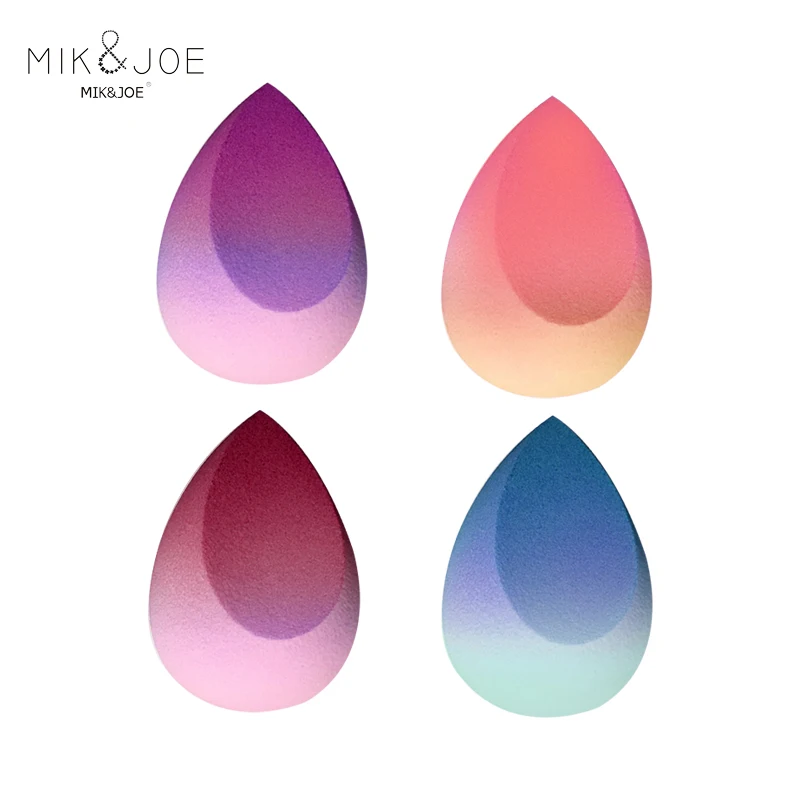 4Pcs Combination Makeup Puff Soft And Delicate Dual Use Of Dry And Wet For Home Or Travel Use