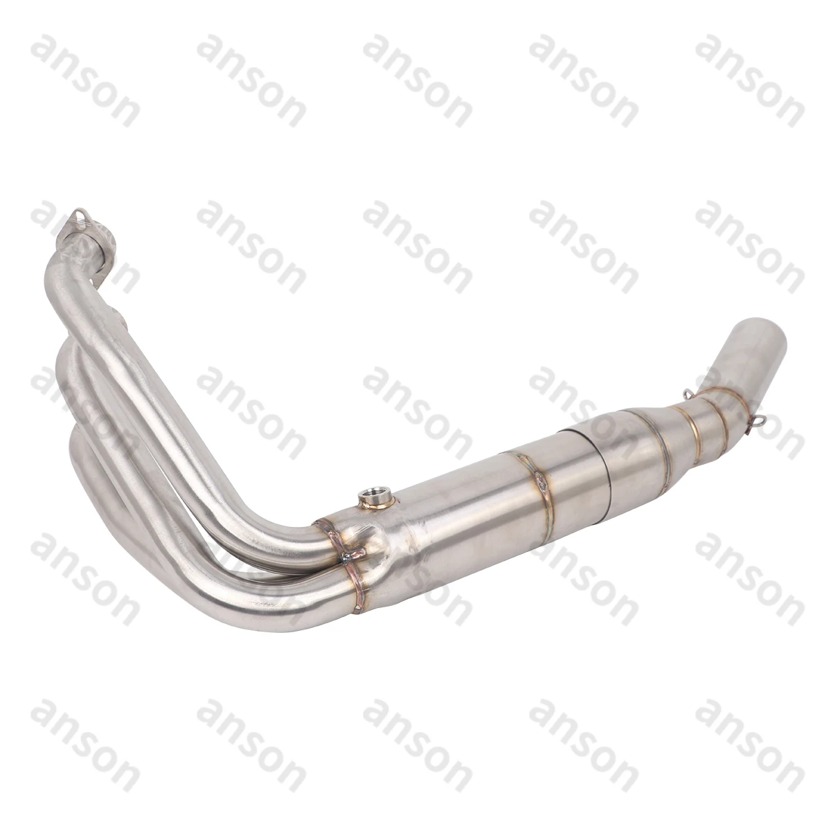 Escape Exhaust Header Link Pipe Slip On For CF-Moto 675SR-R 675NK 675SS 2024 2025 Exhaust Front Pipe fit 51mm Muffler 2 sensors