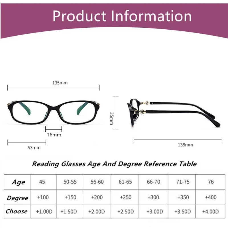 Neue, zarte und modische Damen-Lesebrille mit Blaulichtfilter – Detail 3