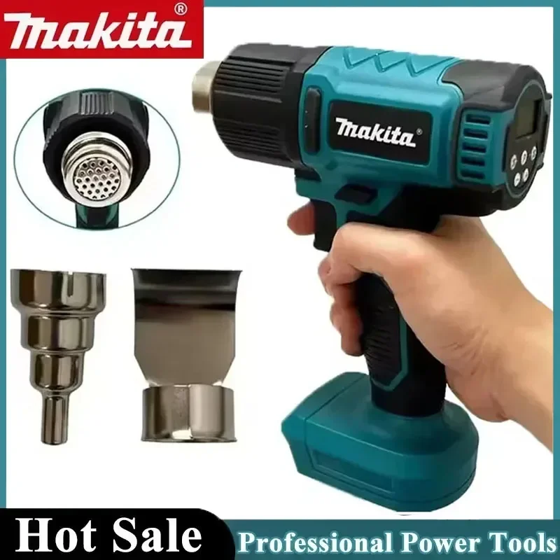 

Промышленный ручной электрический термофен Makita, беспроводной, с регулировкой температуры, на аккумуляторе 18В