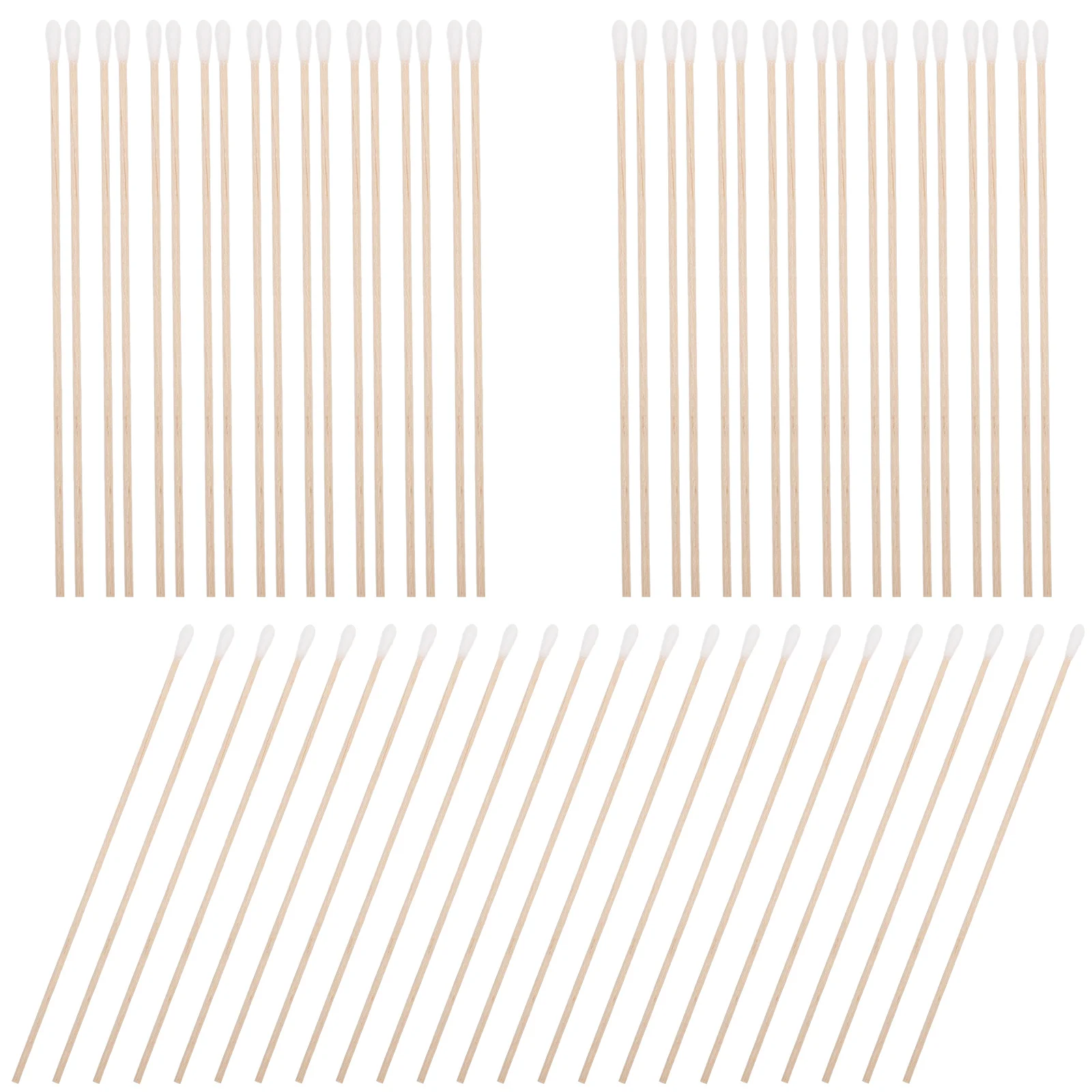 

100pcs Dust Free Cotton Swabs Hygienic Quality Wooden Sticks for Ear Cleaning Makeup Tool Swab Baby Rounds Safe Use