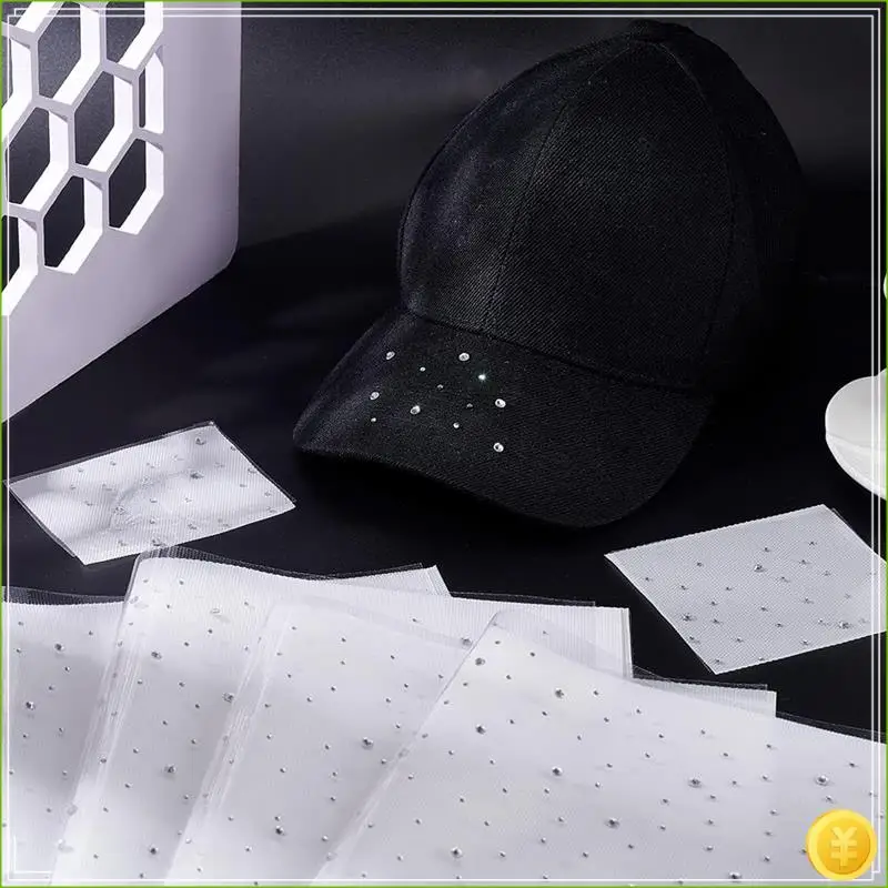 6 Sheet Glitter Rhinestone Iron On Crystal Rhinestone Decals 2Mm & 3.5Mm Flat Round Rhinestone Transfers Patches