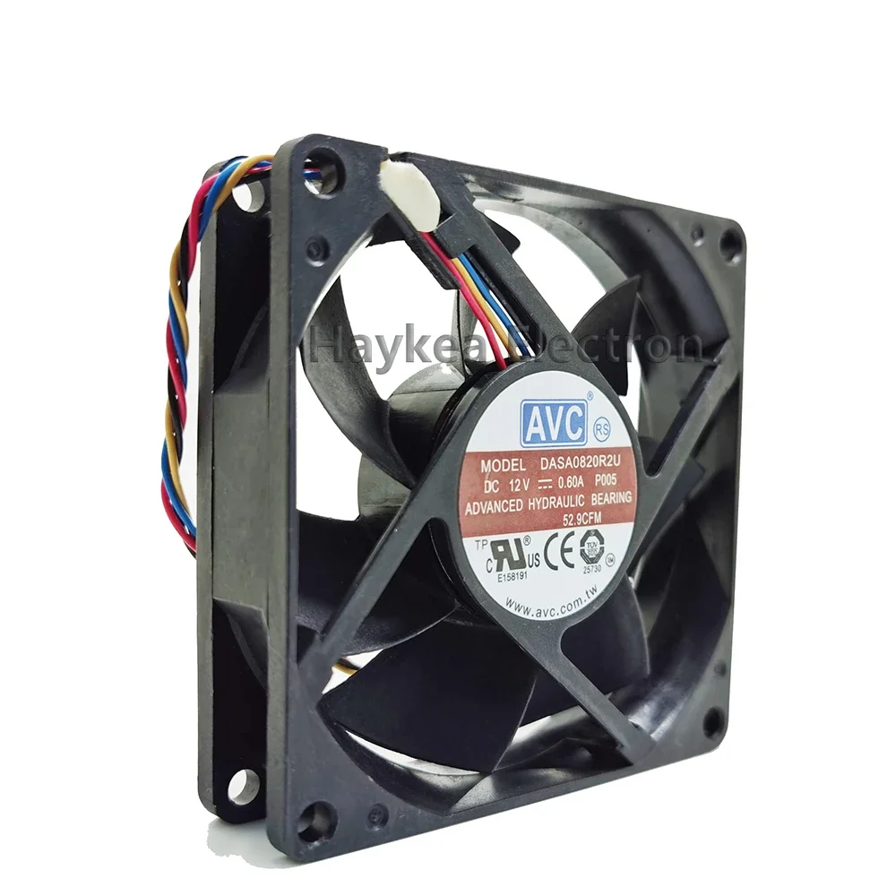 NEW For AVC 8020 DASA0820R2U 12V 0.6A 4Wire For Optiplex 790 990 SFF Case Cooling Fan 80x80x20mm