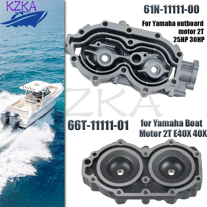 66T-11111-01-94 61N-11111-01-1S Cylinder Head for Yamaha 25HP 30HP 40HP E40X 2 Stroke Outboard Marine Engine Parts